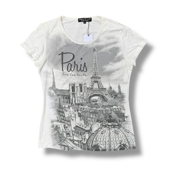 Y2K Hello Paris AOP Shirt - Picture 1 of 4
